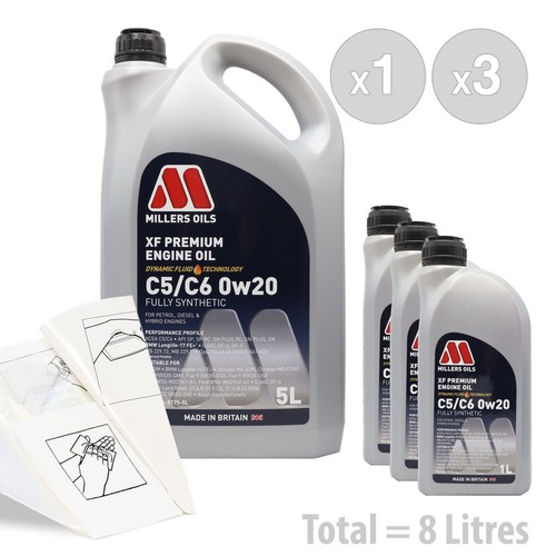 Millers premium 0w 20 - xf, c5/c6